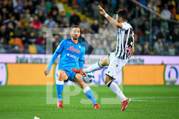 2021-09-20 - Tolgay Arslan (Udinese) in action against Fabian Ruiz (Napoli) - UDINESE CALCIO VS SSC NAPOLI - ITALIAN SERIE A - SOCCER