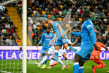 2021-09-20 - Amir Rrahmani (Napoli) scores a goal - UDINESE CALCIO VS SSC NAPOLI - ITALIAN SERIE A - SOCCER