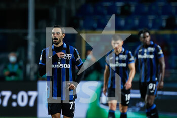 2021-09-21 - Davide Zappacosta (Atalanta Bergamasca Calcio) esulta dopo aver segnato un goal - ATALANTA BC VS US SASSUOLO - ITALIAN SERIE A - SOCCER