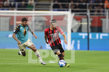 2021-09-22 - Brahim Diaz of AC Milan and Antonio Vacca of Venezia FC in action during the Serie A 2021/22 football match between AC Milan and Venezia FC at Giuseppe Meazza Stadium, Milan, Italy on September 22, 2021 - AC MILAN VS VENEZIA FC - ITALIAN SERIE A - SOCCER