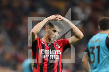 2021-09-22 - Brahim Diaz of AC Milan reacts during the Serie A 2021/22 football match between AC Milan and Venezia FC at Giuseppe Meazza Stadium, Milan, Italy on September 22, 2021 - AC MILAN VS VENEZIA FC - ITALIAN SERIE A - SOCCER