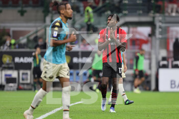 2021-09-22 - Rafael Leao of AC Milan reacts during the Serie A 2021/22 football match between AC Milan and Venezia FC at Giuseppe Meazza Stadium, Milan, Italy on September 22, 2021 - AC MILAN VS VENEZIA FC - ITALIAN SERIE A - SOCCER