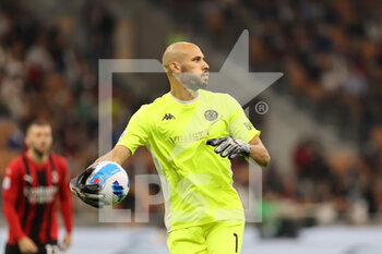 2021-09-22 - Niki Maenpaa of Venezia FC in action during the Serie A 2021/22 football match between AC Milan and Venezia FC at Giuseppe Meazza Stadium, Milan, Italy on September 22, 2021 - AC MILAN VS VENEZIA FC - ITALIAN SERIE A - SOCCER