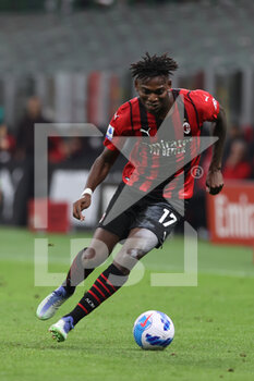 2021-09-22 - Rafael Leao of AC Milan in action during the Serie A 2021/22 football match between AC Milan and Venezia FC at Giuseppe Meazza Stadium, Milan, Italy on September 22, 2021 - AC MILAN VS VENEZIA FC - ITALIAN SERIE A - SOCCER