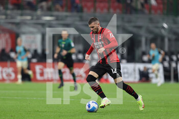 2021-09-22 - Ante Rebic of AC Milan in action during the Serie A 2021/22 football match between AC Milan and Venezia FC at Giuseppe Meazza Stadium, Milan, Italy on September 22, 2021 - AC MILAN VS VENEZIA FC - ITALIAN SERIE A - SOCCER