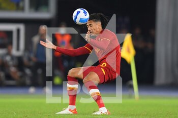 2021-09-23 - ROME, ITALY -  September 23 : Chris Malling   of  AS Roma in action  during the  Serie A soccer  match between  AS Roma and  Udinese  at Stadio Olimpico on  September 23,2021 in Rome Italy - AS ROMA VS UDINESE CALCIO - ITALIAN SERIE A - SOCCER