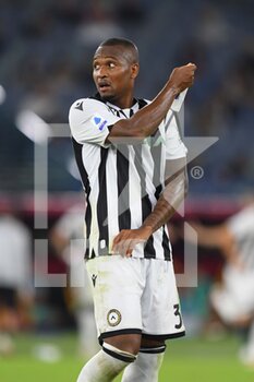 2021-09-23 - ROME, ITALY -  September 23 :  Caetano Samir of  Udinese gestures  during the  Serie A soccer  match between  AS Roma and  Udinese   at Stadio Olimpico on September 23,2021 in Rome Italy
 - AS ROMA VS UDINESE CALCIO - ITALIAN SERIE A - SOCCER