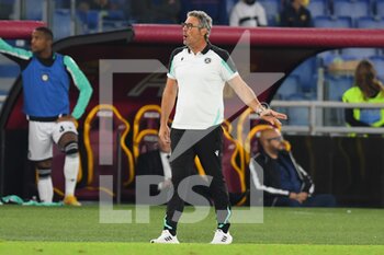 2021-09-23 - ROME, ITALY - September 23 :  Head Coach Luca Gotti of  Udinese  gestures  during  Italian  Serie A soccer match between  AS Roma and  Udinese  at Stadio Olimpico on September 23,2021  in Rome Italy - AS ROMA VS UDINESE CALCIO - ITALIAN SERIE A - SOCCER
