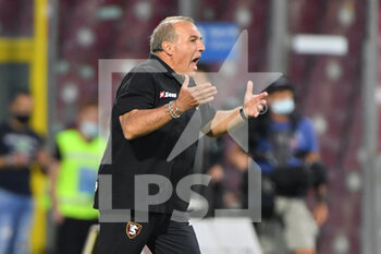 2021-09-22 - Salernitana's head coach Fabrizio Castori  - US SALERNITANA VS HELLAS VERONA FC - ITALIAN SERIE A - SOCCER