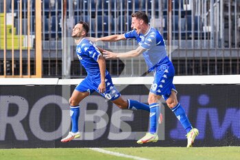 2021-09-26 - empNedim Bajrami (Empoli) celebrates after scoring a goal - EMPOLI FC VS BOLOGNA FC - ITALIAN SERIE A - SOCCER