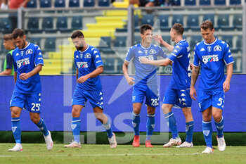 2021-09-26 - Samuele Ricci (Empoli) celebrates after scoring a goal with his teammates - EMPOLI FC VS BOLOGNA FC - ITALIAN SERIE A - SOCCER