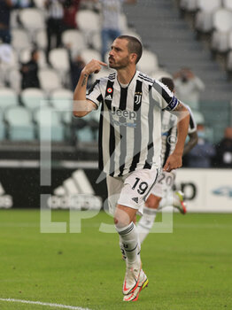 2021-09-26 - Leonardo Bonucci (Juventus FC) celebrates the goal - JUVENTUS FC VS UC SAMPDORIA - ITALIAN SERIE A - SOCCER