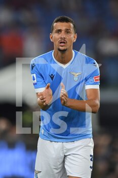 2021-09-26 - ROME, ITALY - September 26 : Felipe Ramos of SS Lazio gestures during  Italian  Serie A soccer match between  SS Lazio and AS Roma at Stadio Olimpico 
on September 26,2021  in Rome Italy 


 - SS LAZIO VS AS ROMA - ITALIAN SERIE A - SOCCER