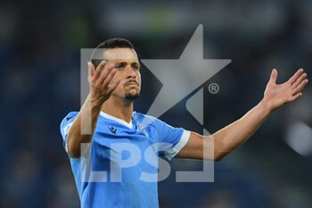 2021-09-26 - ROME, ITALY - September 26 : Felipe Ramos of SS Lazio gestures during  Italian  Serie A soccer match between  SS Lazio and AS Roma at Stadio Olimpico 
on September 26,2021  in Rome Italy 


 - SS LAZIO VS AS ROMA - ITALIAN SERIE A - SOCCER