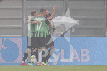 2021-09-26 - Domenico Berardi (Sassuolo) celebrates the gol scored - US SASSUOLO VS US SALERNITANA - ITALIAN SERIE A - SOCCER