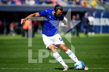 2021-10-03 - Vedat Muriqi (Lazio) portrait in action during warm up - BOLOGNA FC VS SS LAZIO - ITALIAN SERIE A - SOCCER