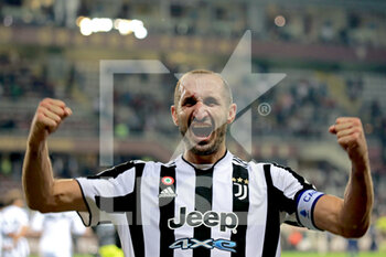 2021-10-02 - Giorgio Chiellini (Juventus FC) celebrates the goal - TORINO FC VS JUVENTUS FC - ITALIAN SERIE A - SOCCER