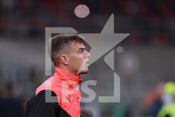 2021-10-16 - Daniel Maldini of AC Milan during the Serie A 2021/22 football match between AC Milan and Hellas Verona FC at Giuseppe Meazza Stadium, Milan, Italy on October 16, 2021 - AC MILAN VS HELLAS VERONA FC - ITALIAN SERIE A - SOCCER
