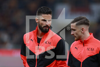 2021-10-16 - Olivier Giroud of AC Milan during the Serie A 2021/22 football match between AC Milan and Hellas Verona FC at Giuseppe Meazza Stadium, Milan, Italy on October 16, 2021 - AC MILAN VS HELLAS VERONA FC - ITALIAN SERIE A - SOCCER