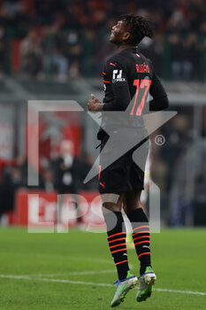 2021-10-16 - Rafael Leao of AC Milan reacts during the Serie A 2021/22 football match between AC Milan and Hellas Verona FC at Giuseppe Meazza Stadium, Milan, Italy on October 16, 2021 - AC MILAN VS HELLAS VERONA FC - ITALIAN SERIE A - SOCCER