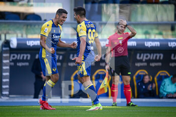 2021-10-24 - Giovanni Simeoni (Verona) celebrates after scoring a goal 2-0 - HELLAS VERONA FC VS SS LAZIO - ITALIAN SERIE A - SOCCER