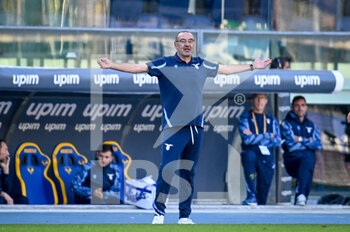 2021-10-24 - Maurizio Sarri (Head coach Lazio) reacts - HELLAS VERONA FC VS SS LAZIO - ITALIAN SERIE A - SOCCER