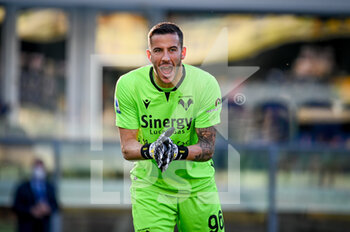 2021-10-24 - Lorenzo Montipò (Verona) gestures and happiness - HELLAS VERONA FC VS SS LAZIO - ITALIAN SERIE A - SOCCER