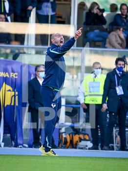 2021-10-24 - Igor Tudor (Head Coach Verona) gestures - HELLAS VERONA FC VS SS LAZIO - ITALIAN SERIE A - SOCCER