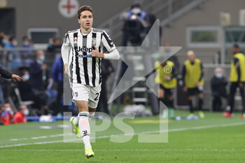 2021-10-24 - Federico Chiesa of Juventus FC during the Serie A 2021/22 football match between FC Internazionale and Juventus FC at Giuseppe Meazza Stadium, Milan, Italy on October 24, 2021 - INTER - FC INTERNAZIONALE VS JUVENTUS FC - ITALIAN SERIE A - SOCCER