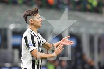 2021-10-24 - Paulo Dybala of Juventus FC reacts during the Serie A 2021/22 football match between FC Internazionale and Juventus FC at Giuseppe Meazza Stadium, Milan, Italy on October 24, 2021 - INTER - FC INTERNAZIONALE VS JUVENTUS FC - ITALIAN SERIE A - SOCCER