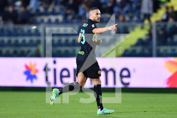 2021-10-27 - Danilo D'Ambrosio (Inter) celebrates after scoring a goal - EMPOLI FC VS INTER - FC INTERNAZIONALE - ITALIAN SERIE A - SOCCER