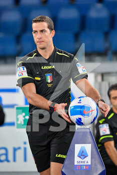 2021-10-27 - Giovanni Ayroldi referee during the  Italian Football Championship League A 2021/2022 match between SS Lazio vs ACF Fiorentina at the Olimpic Stadium in Rome on 27 October 2021. - SS LAZIO VS ACF FIORENTINA - ITALIAN SERIE A - SOCCER