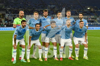 2021-10-27 - SS Lazio team during the  Italian Football Championship League A 2021/2022 match between SS Lazio vs ACF Fiorentina at the Olimpic Stadium in Rome on 27 October 2021. - SS LAZIO VS ACF FIORENTINA - ITALIAN SERIE A - SOCCER