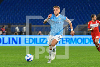 2021-10-27 - Ciro Immobile (SS Lazio)  during the  Italian Football Championship League A 2021/2022 match between SS Lazio vs ACF Fiorentina at the Olimpic Stadium in Rome on 27 October 2021. - SS LAZIO VS ACF FIORENTINA - ITALIAN SERIE A - SOCCER