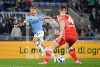 2021-10-27 - Ciro Immobile (SS Lazio)  during the  Italian Football Championship League A 2021/2022 match between SS Lazio vs ACF Fiorentina at the Olimpic Stadium in Rome on 27 October 2021. - SS LAZIO VS ACF FIORENTINA - ITALIAN SERIE A - SOCCER