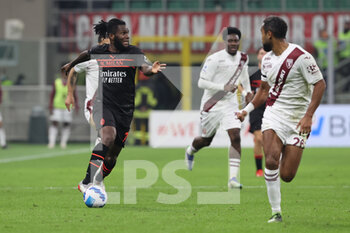 2021-10-26 - Franck Kessie of AC Milan in action during the Serie A 2021/22 football match between AC Milan and Torino FC at Giuseppe Meazza Stadium, Milan, Italy on October 26, 2021 - AC MILAN VS TORINO FC - ITALIAN SERIE A - SOCCER