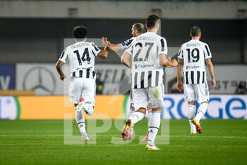 2021-10-30 - Esultanza di Weston McKennie (Juventus) dopo il gol - HELLAS VERONA FC VS JUVENTUS FC - ITALIAN SERIE A - SOCCER