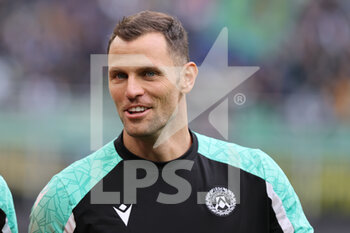 2021-10-31 - Daniele Padelli of Udinese Calcio smiling during the Serie A 2021/22 football match between FC Internazionale and Udinese Calcio at Giuseppe Meazza Stadium, Milan, Italy on October 31, 2021 - INTER - FC INTERNAZIONALE VS UDINESE CALCIO - ITALIAN SERIE A - SOCCER