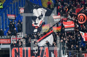 2021-10-31 - Supporters AC Milan during the  Italian Football Championship League A 2021/2022 match between AS Roma vs AC Milan at the Olimpic Stadium in Rome  on 31 October  2021. - AS ROMA VS AC MILAN - ITALIAN SERIE A - SOCCER
