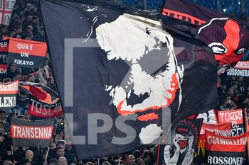 2021-10-31 - Supporters of AC Milan during the  Italian Football Championship League A 2021/2022 match between AS Roma vs AC Milan at the Olimpic Stadium in Rome  on 31 October  2021. - AS ROMA VS AC MILAN - ITALIAN SERIE A - SOCCER