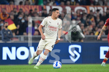 2021-10-31 - Ismael Bennacer (AC Milan)  during the  Italian Football Championship League A 2021/2022 match between AS Roma vs AC Milan at the Olimpic Stadium in Rome  on 31 October  2021. - AS ROMA VS AC MILAN - ITALIAN SERIE A - SOCCER