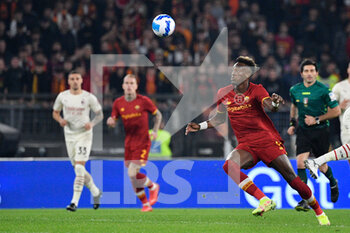2021-10-31 - Tammy Abraham (AS Roma)  during the  Italian Football Championship League A 2021/2022 match between AS Roma vs AC Milan at the Olimpic Stadium in Rome  on 31 October  2021. - AS ROMA VS AC MILAN - ITALIAN SERIE A - SOCCER