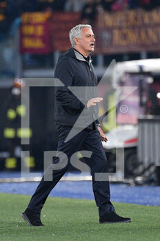 2021-10-31 - Jose’ Mourinho coach (AS Roma)  during the  Italian Football Championship League A 2021/2022 match between AS Roma vs AC Milan at the Olimpic Stadium in Rome  on 31 October  2021. - AS ROMA VS AC MILAN - ITALIAN SERIE A - SOCCER