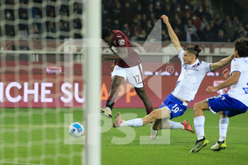 2021-10-30 - Wilfried Singo (Torino FC) scores the goal - TORINO FC VS UC SAMPDORIA - ITALIAN SERIE A - SOCCER