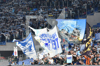 2021-11-07 - Supporters SS Lazio during the  Italian Football Championship League A 2021/2022 match between SS Lazio vs US Salernitana at the Olimpic Stadium in Rome on 07 November 2021. - SS LAZIO VS US SALERNITANA - ITALIAN SERIE A - SOCCER