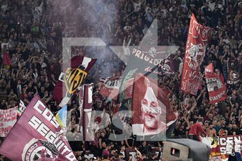 2021-11-07 - Supporters US Salernitana during the  Italian Football Championship League A 2021/2022 match between SS Lazio vs US Salernitana at the Olimpic Stadium in Rome on 07 November 2021. - SS LAZIO VS US SALERNITANA - ITALIAN SERIE A - SOCCER