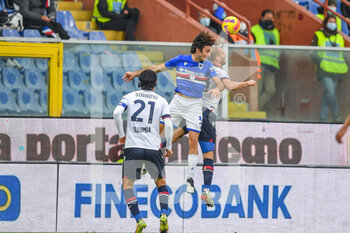 2021-11-07 - Roberto Soriano (Bologna), TOMMASO AUGELLO (Sampdoria), Lorenzo De Silvestri (Bologna) - UC SAMPDORIA VS BOLOGNA FC - ITALIAN SERIE A - SOCCER