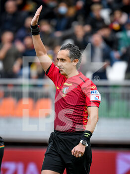2021-11-07 - The referee of the match Gianluca Aureliano - VENEZIA FC VS AS ROMA - ITALIAN SERIE A - SOCCER