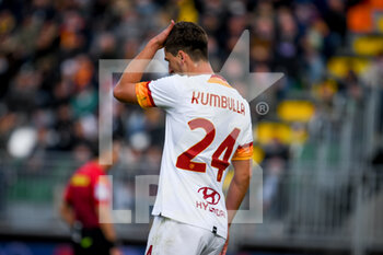 2021-11-07 - Roma's Marash Kumbulla portrait reacts and despairs - VENEZIA FC VS AS ROMA - ITALIAN SERIE A - SOCCER