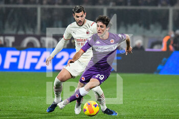 2021-11-20 - Alvaro Odriozola (Fiorentina) e Theo Hernandez (Milan) - ACF FIORENTINA VS AC MILAN - ITALIAN SERIE A - SOCCER